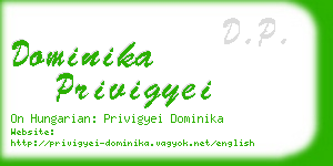 dominika privigyei business card